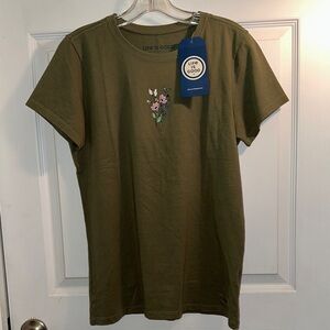 Life Is Good Green Short Sleeve Tee